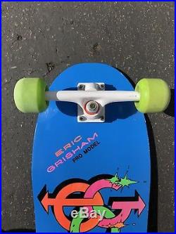 Vintage 1985 Sure Grip Eric Grisham Rare Skateboard Variflex