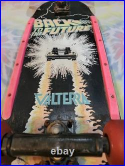 Vintage 1985 VALTERRA BACK TO THE FUTURE Skateboard Deck Complete Old School
