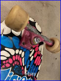 Vintage 1985 Vision Hippie Stick skateboard Gullwing Sims 63 Old Ghosts