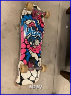 Vintage 1985 Vision Hippie Stick skateboard Gullwing Sims 63 Old Ghosts