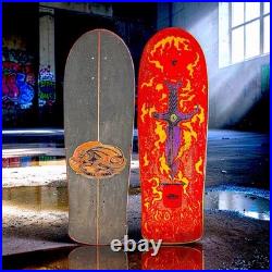 Vintage 1986 Powell Peralta Tommy Guerrero Flaming Dagger Skateboard Deck XT