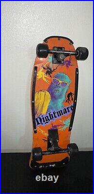 Vintage 1986 Skateboard Nightmare Sport Fun Concave 30x 10 Original