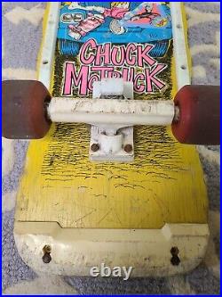 Vintage 1986 Valterra 29 Skateboard Chuck McTruck Rare 150mm 380g Gear Wheels