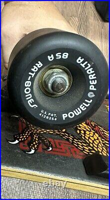 Vintage 1987 Powell Peralta Steve Caballero Dragon Black Indy Trucks Skateboard