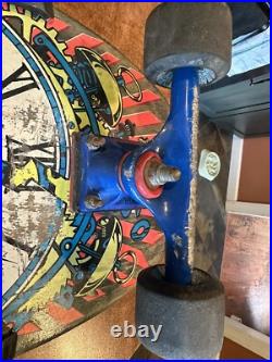 Vintage 1987 Santa Cruz Claus Grabke Exploding Clock Skateboard
