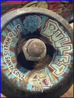 Vintage 1987 Santa Cruz Claus Grabke Exploding Clock Skateboard