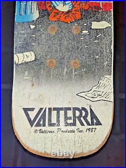 Vintage 1987 Valterra ALLEY CAT Wooden Deck SKATEBOARD