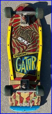 Vintage 1988 Vision Gator Skateboard Complete Mark Anthony Gator Rogowski