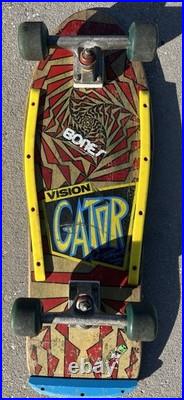 Vintage 1988 Vision Gator Skateboard Complete Mark Anthony Gator Rogowski
