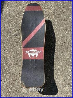 Vintage 1988 ZORLAC METALLICA SPIDER/SKULL BONES WHEELS SKATEBOARD