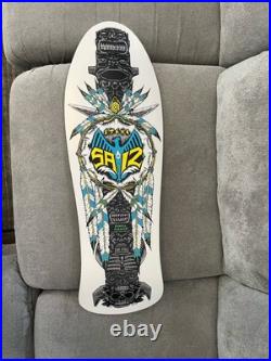 Vintage 1989 NOS Powell Peralta Steve Saiz Skateboard Deck White OG