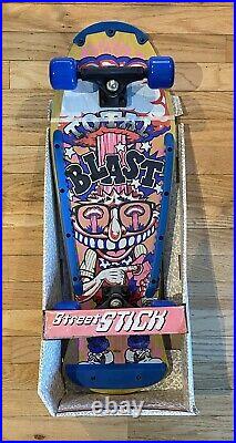 Vintage 1989 Valterra Total Blast Skateboard NEW Rare Street stick