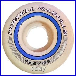 Vintage 1990 POWELL RADIALS 50MM 97a Skateboard Wheels Bearing Cover's