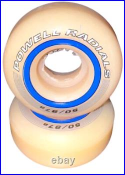 Vintage 1990 POWELL RADIALS 50MM 97a Skateboard Wheels Bearing Cover's