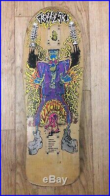 Vintage 1990 Vision Skateboards Tom Groholski skateboard OG Mark Gonzales