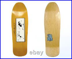 Vintage 1990s Fred Smith III Skateboard Deck Newschool Design, NOS, Yellow Color