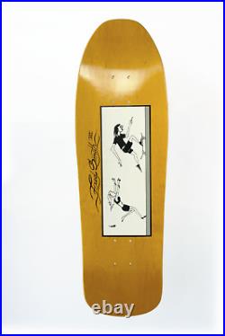 Vintage 1990s Fred Smith III Skateboard Deck Newschool Design, NOS, Yellow Color