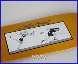Vintage 1990s Fred Smith III Skateboard Deck Newschool Design, NOS, Yellow Color