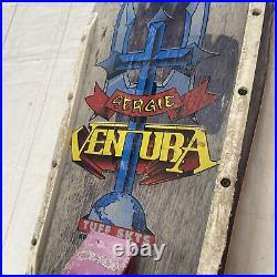Vintage 1990s Tuff Skts Hosoi Sergie Ventura Skateboard Deck Vision Stix RARE