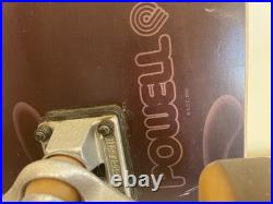 Vintage 2000 Powell Peralta Hot Rod Flames Skateboard Deck 9 x 33.25 Brown/Purp