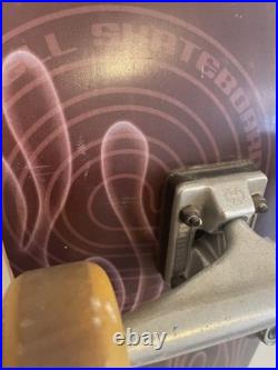 Vintage 2000 Powell Peralta Hot Rod Flames Skateboard Deck 9 x 33.25 Brown/Purp