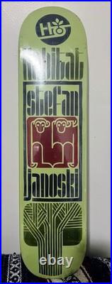 Vintage 2000s HABITAT Skateboards STEFAN JANOSKI TERRATONE GREEN SKATEBOARD DECK