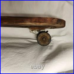 Vintage 23 Skateboard Metal Wheels Roller Derby Hand Made Painted 50's 60's