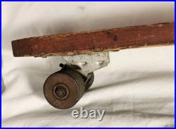 Vintage 23 Skateboard Metal Wheels Roller Derby Hand Made Painted 50's 60's Vintage 23 Skateboard Metal Wheels Roller Derby Hand Made Painted 50's 60's