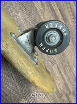 Vintage 60's Hobie Super Surfer Skateboard With Clay Wheels