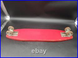 Vintage 60's Rinky-Dink Surf Board with Steel Wheels Skateboard