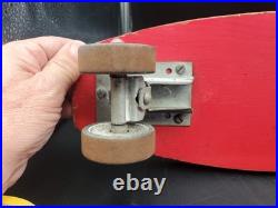 Vintage 60's Rinky-Dink Surf Board with Steel Wheels Skateboard