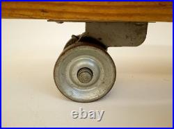 Vintage 60s Nash Shark wood skateboard metal wheels green Vintage 60s Nash Shark wood skateboard metal wheels green