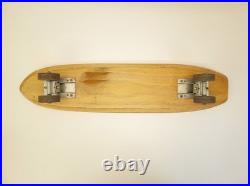 Vintage 60s Nash Shark wood skateboard metal wheels green Vintage 60s Nash Shark wood skateboard metal wheels green