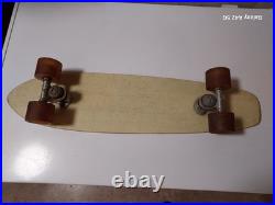 Vintage 70's Mg Fiberglass Works Skateboard Tropical Island Cadillac wheels