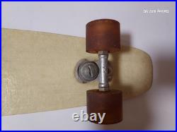 Vintage 70's Mg Fiberglass Works Skateboard Tropical Island Cadillac wheels