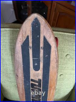 Vintage 70's Skateboard Tunnel Deck Brewer Trucks Red Kryptonics 60mm