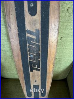 Vintage 70's Skateboard Tunnel Deck Brewer Trucks Red Kryptonics 60mm