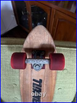 Vintage 70's Skateboard Tunnel Deck Brewer Trucks Red Kryptonics 60mm