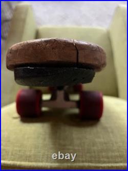 Vintage 70's Skateboard Tunnel Deck Brewer Trucks Red Kryptonics 60mm