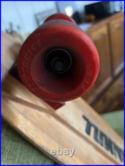 Vintage 70's Skateboard Tunnel Deck Brewer Trucks Red Kryptonics 60mm