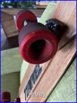 Vintage 70's Skateboard Tunnel Deck Brewer Trucks Red Kryptonics 60mm