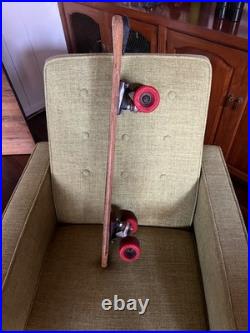 Vintage 70's Skateboard Tunnel Deck Brewer Trucks Red Kryptonics 60mm