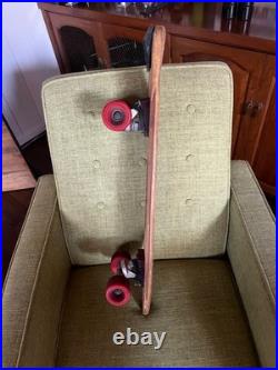 Vintage 70's Skateboard Tunnel Deck Brewer Trucks Red Kryptonics 60mm