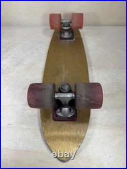 Vintage 70s Banzai Gold Aluminum Skateboard Rare