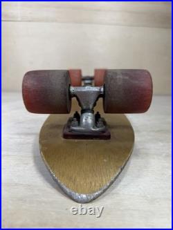 Vintage 70s Banzai Gold Aluminum Skateboard Rare