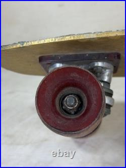 Vintage 70s Banzai Gold Aluminum Skateboard Rare
