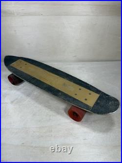 Vintage 70s Banzai Gold Aluminum Skateboard Rare