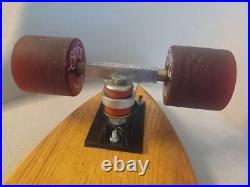 Vintage 70s Logan Earth Ski Skateboard Bennett Pro Trucks Sims Pure Juice Wheels