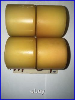 Vintage 70s SIMS Flat Back MINI COMP Skateboard Wheels Dogtown Alva G&S CREAM