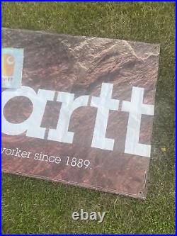 Vintage 7FT Huge Carhartt Banner Advertising Sign Display Jacket Decor Display